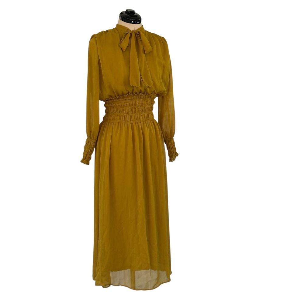 Zara Long Sleeve Chiffon Dress